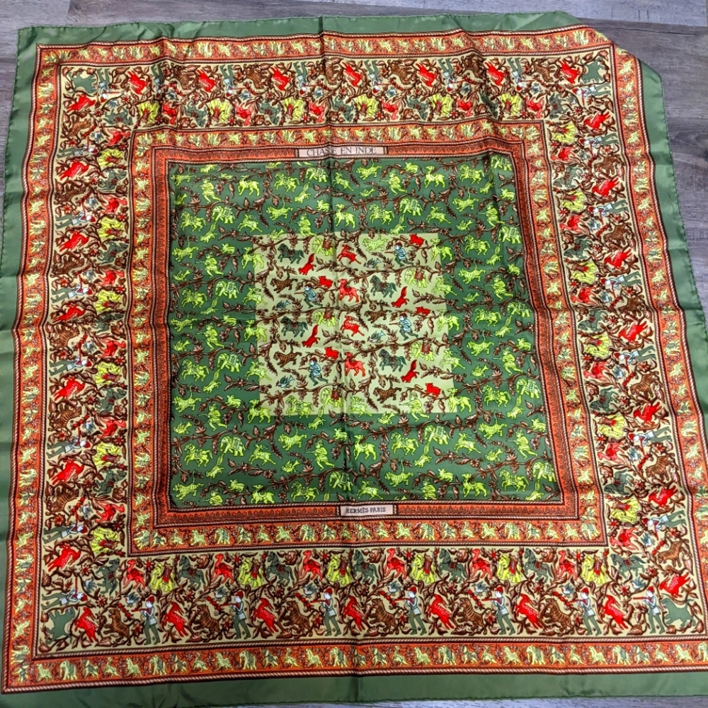 Hermes Paris Silk Scarf